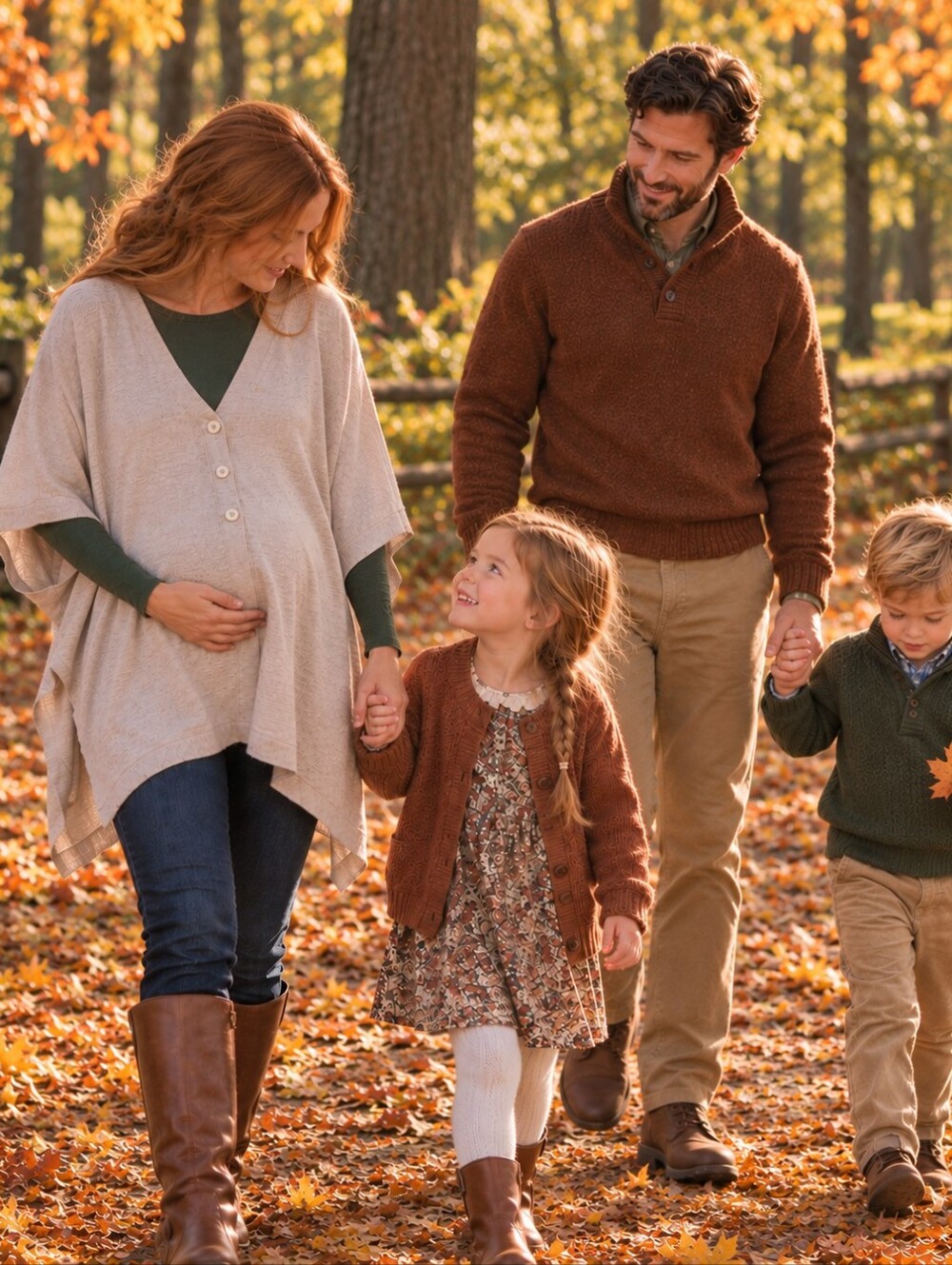 Maternity Cream Wool Blend Knit Cardigan